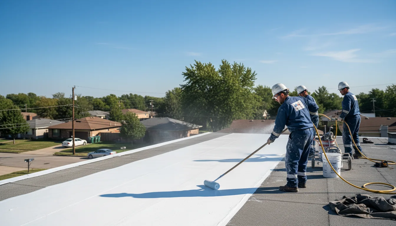 Commercial roof coating in Patton, CA near me